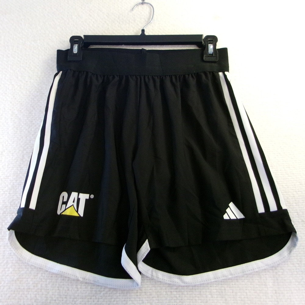 Adidas Womens S Tiro 23 Soccer Shorts Black White CAT Logo HT6600